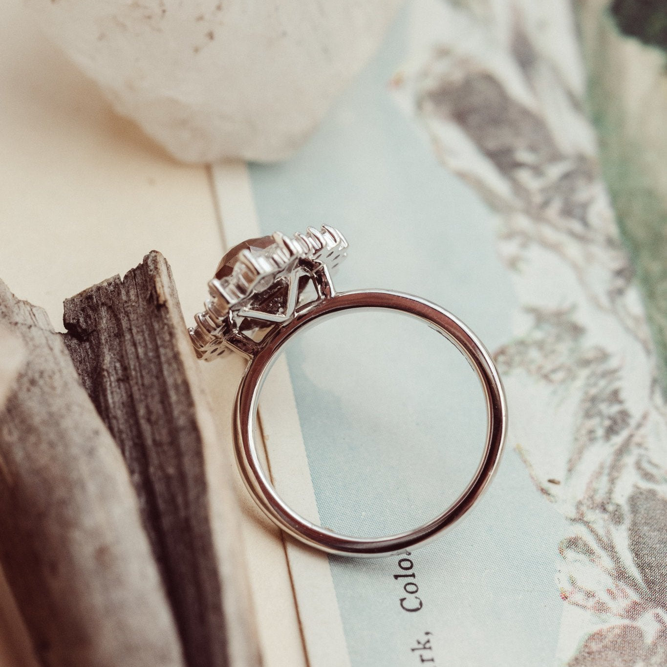 The Everest Round Rustic Diamond Ring