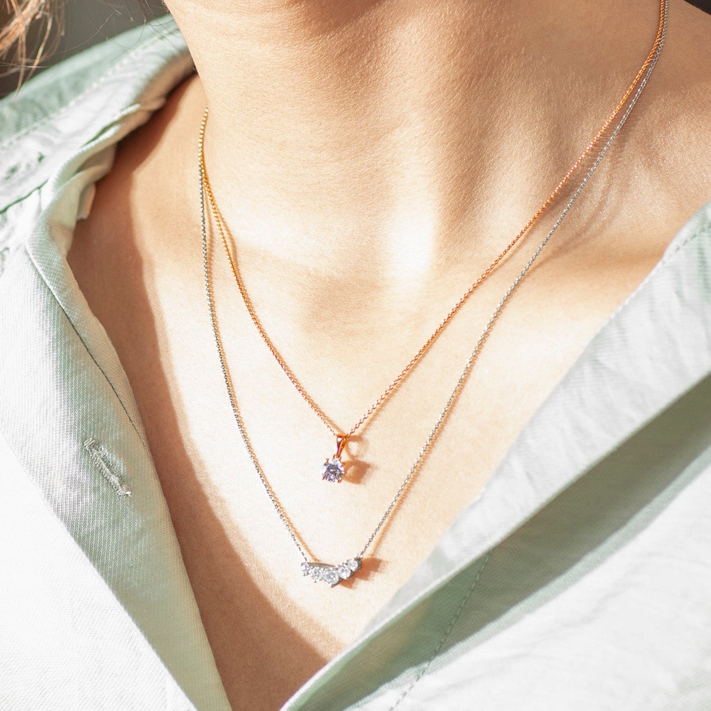 Round Solitaire Pendant