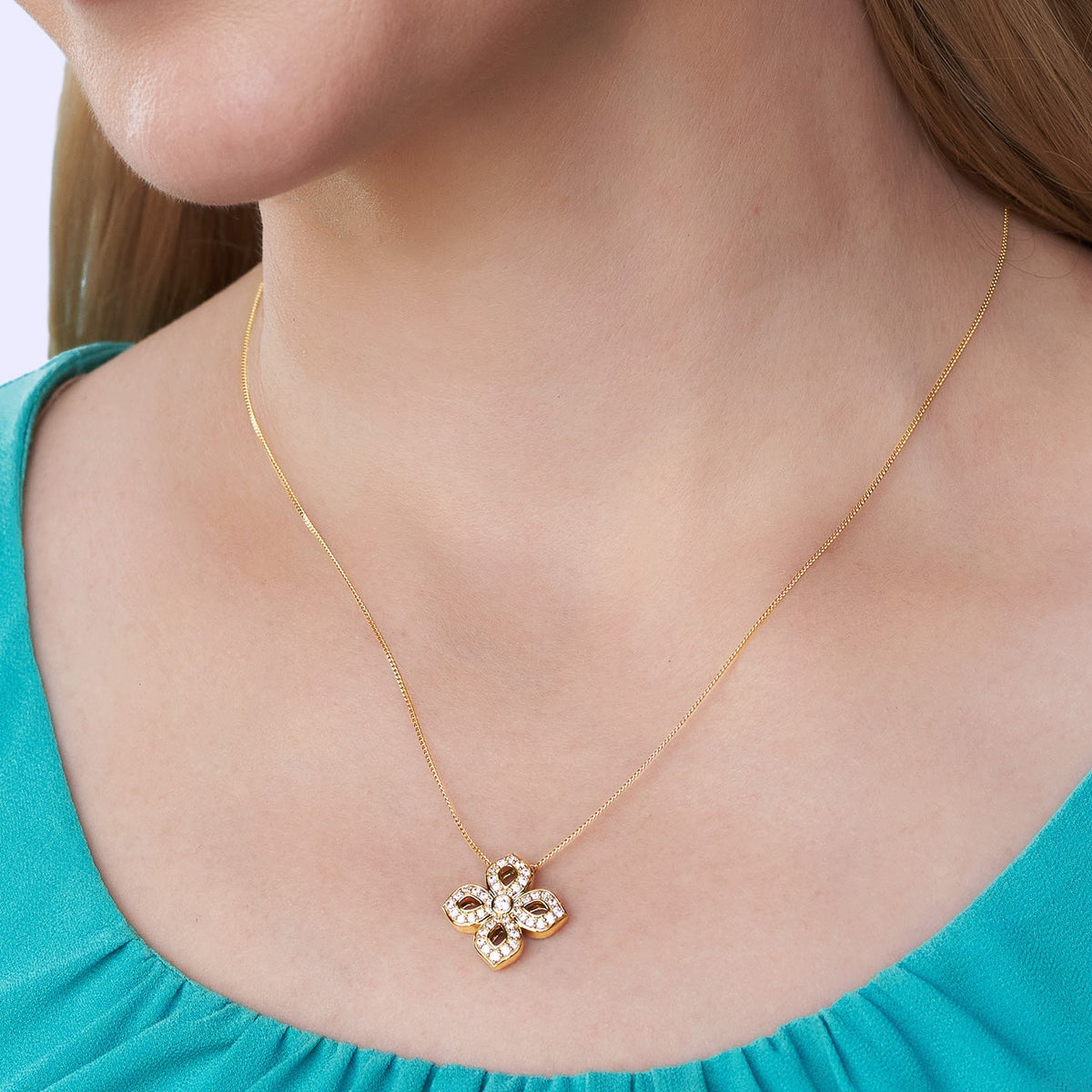 La Fleur Diamond Silhouette Necklace