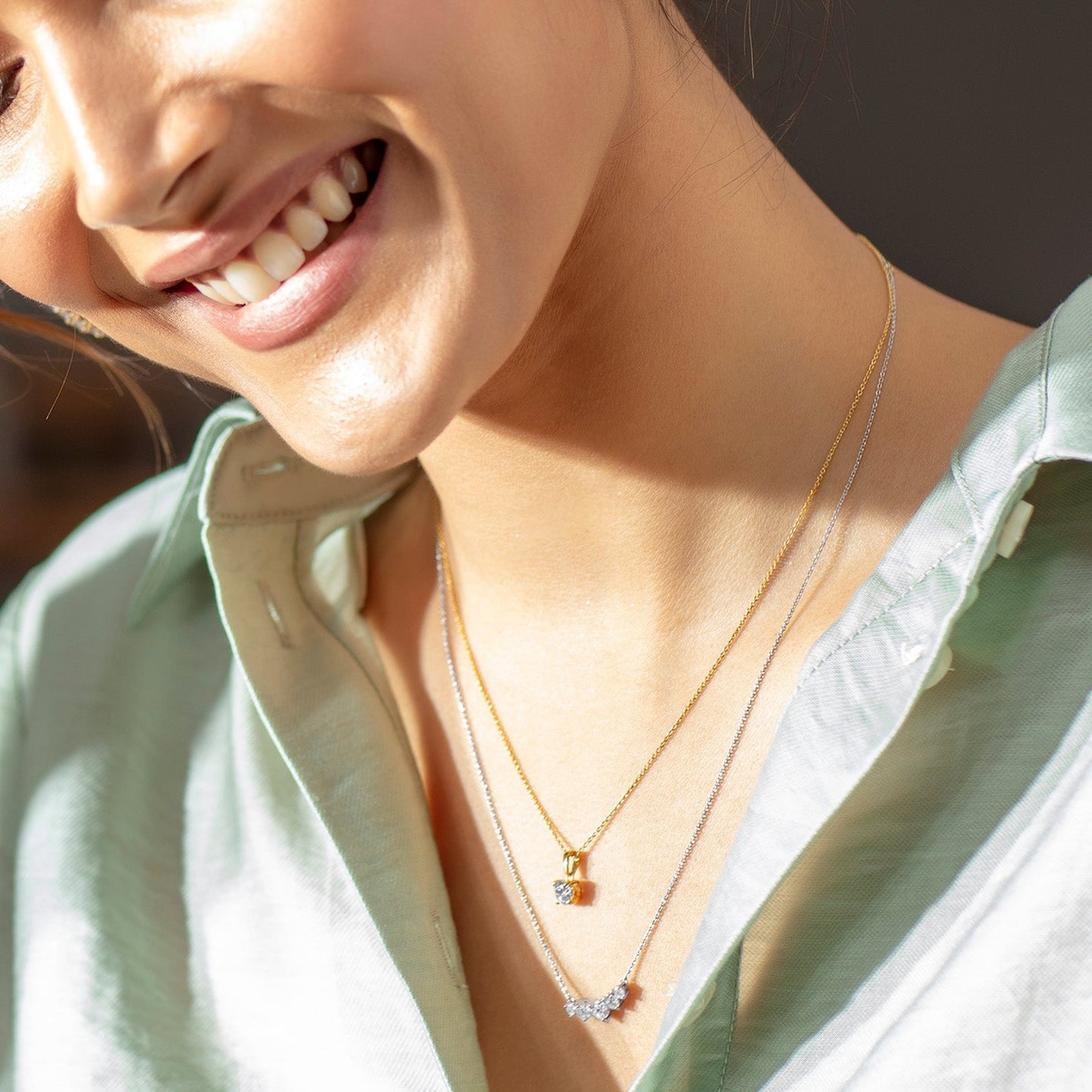 Round Solitaire Pendant