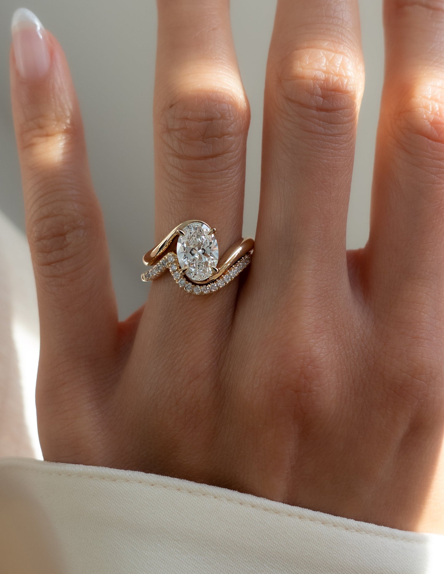 Oval Lab Grown Diamond Engagement Ring