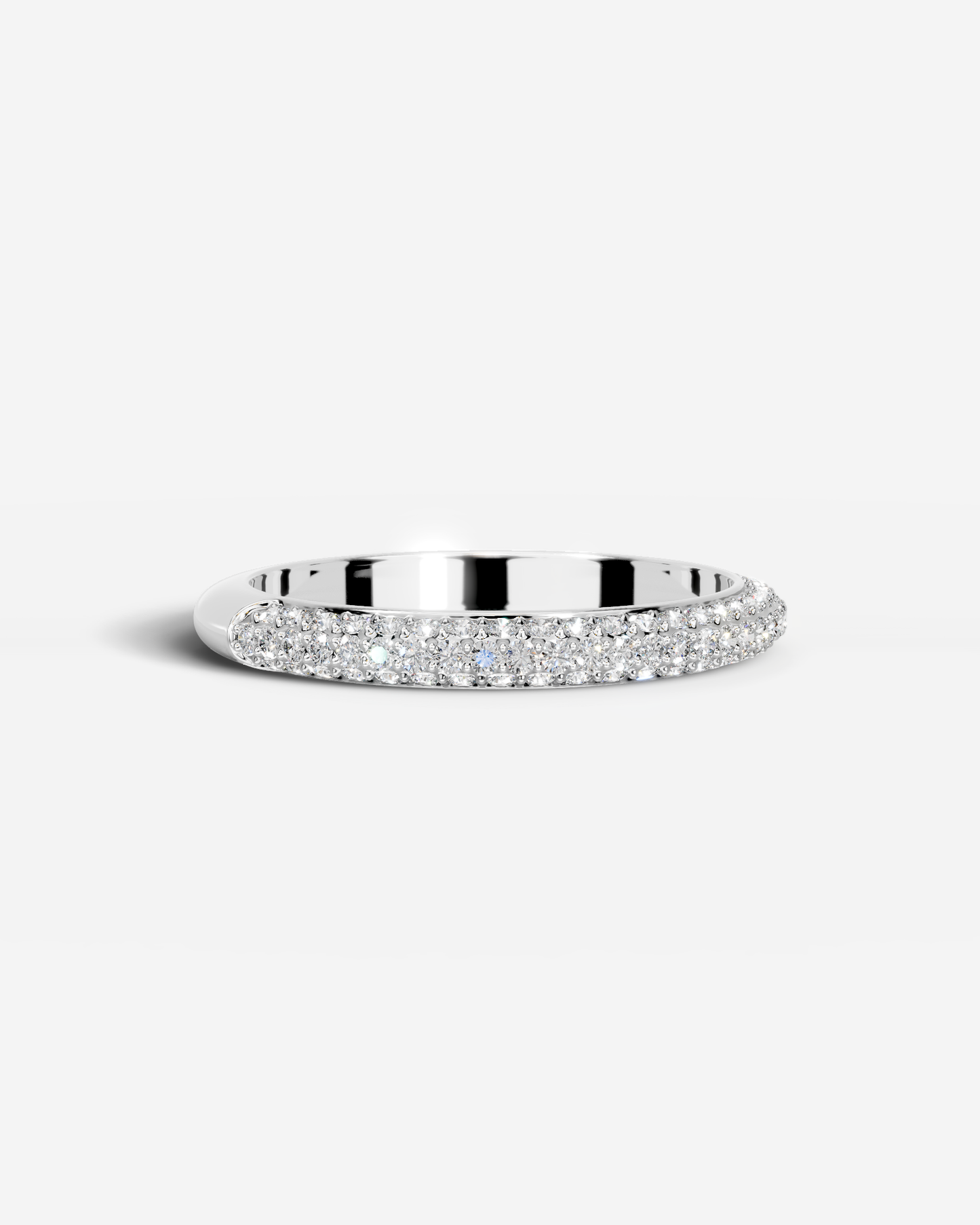 Anastasia Lab Grown Round Diamond Wedding Ring - White Gold - 18K - 3ct