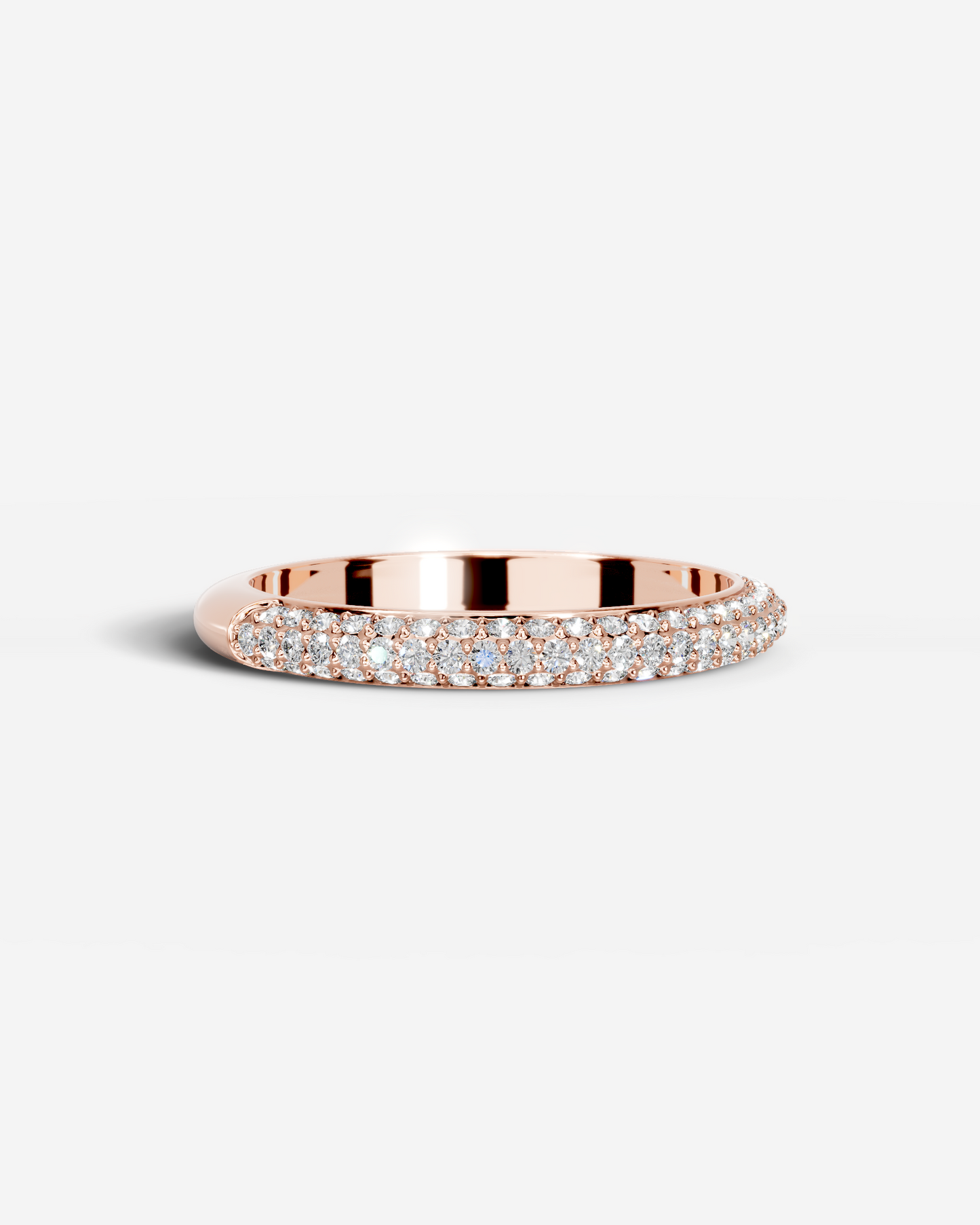 Anastasia Lab Grown Round Diamond Wedding Ring - Rose Gold - 18K - 3ct