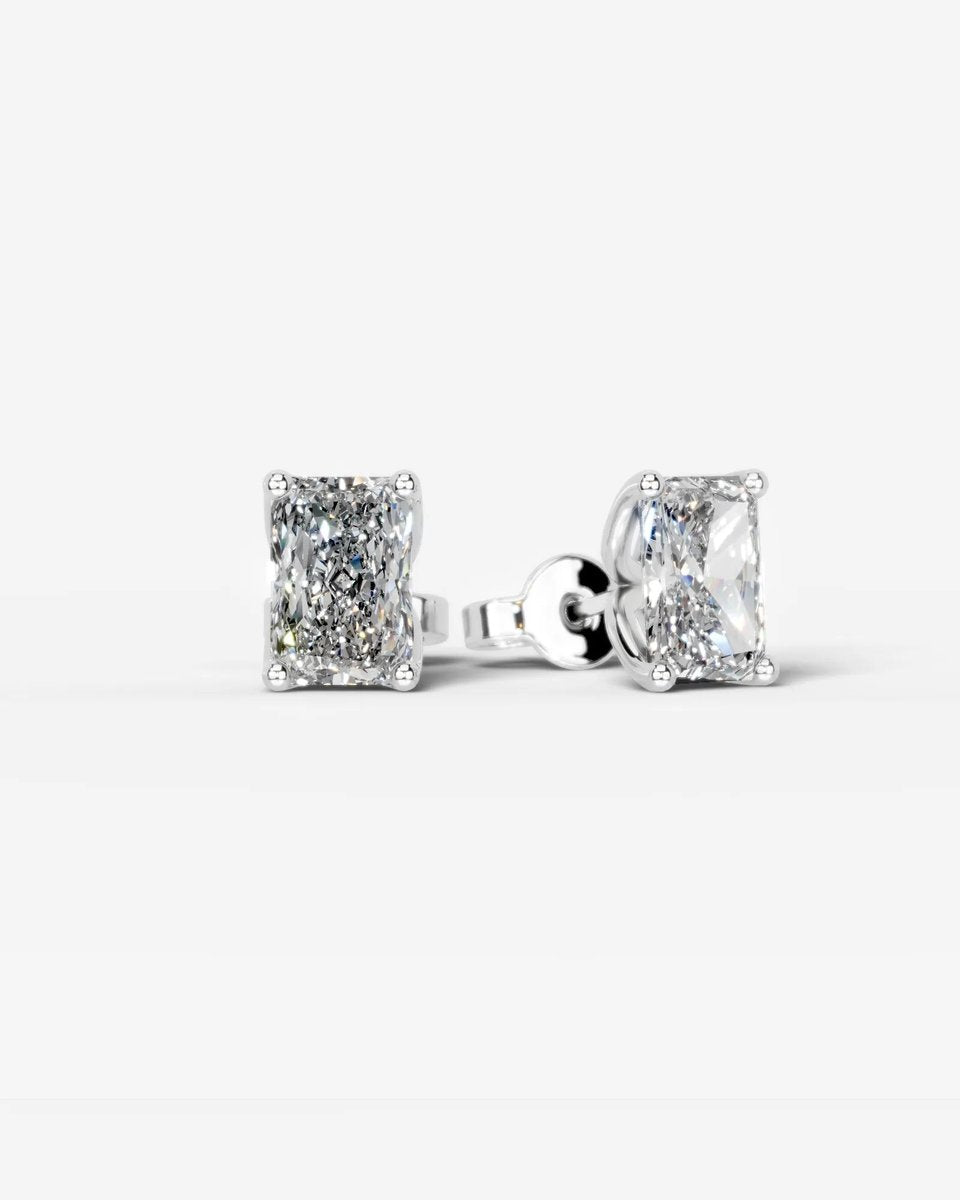 Andrea Lab Grown Radiant Diamond Wedding Ring - White Gold