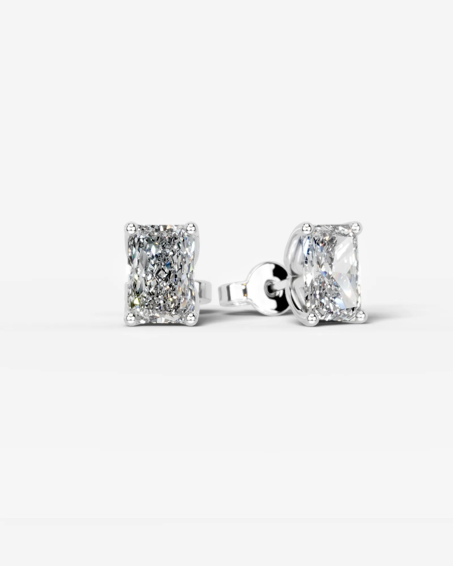Andrea Lab Grown Radiant Diamond Wedding Ring - White Gold - 18K - 3ct