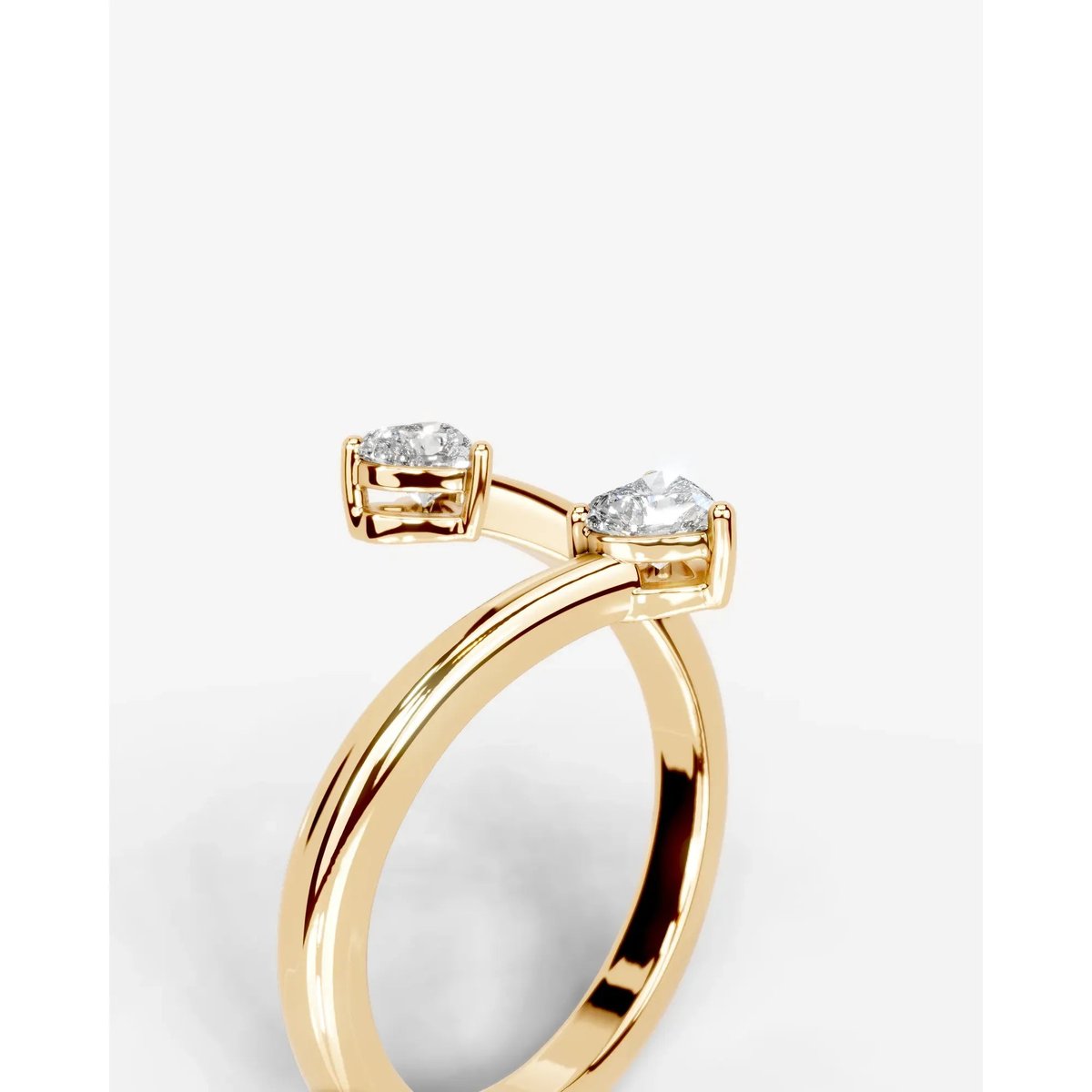 Anita Heart Lab Grown Heart Diamond Wedding Ring - Yellow Gold