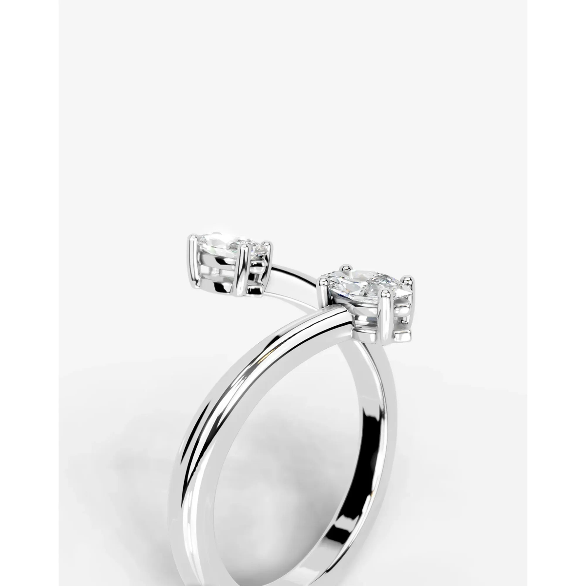 Anita Marquise Lab Grown Marquise Diamond Wedding Ring - White Gold - 18K - 4ct