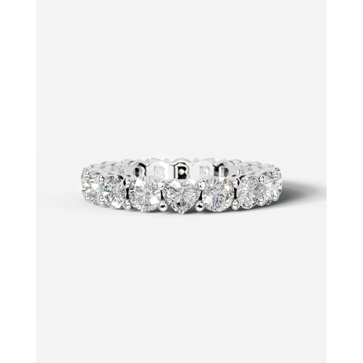 Anne Lab Grown Round Diamond Wedding Ring - Platinum