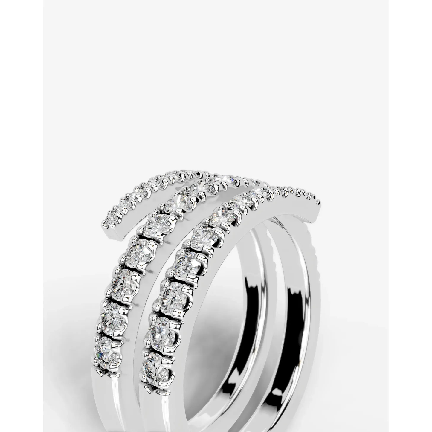 Carrie Lab Grown Round Diamond Wedding Ring - White Gold - 18K - 6ct