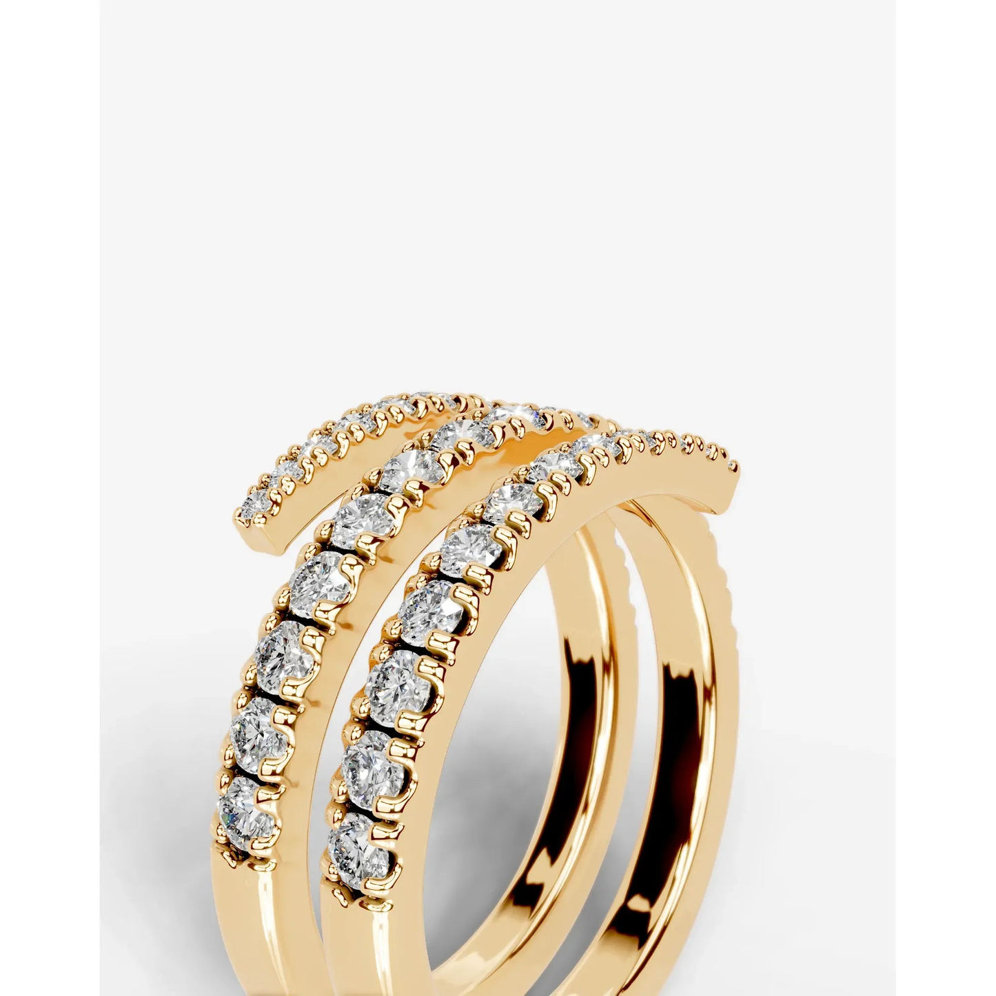 Carrie Lab Grown Round Diamond Wedding Ring - Yellow Gold - 18K - 6ct