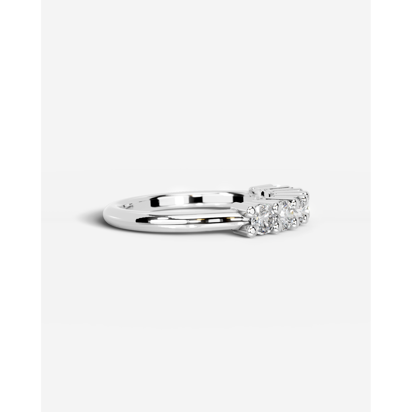 Catherine Lab Grown Round Diamond Wedding Ring - White Gold - 18K - 3ct