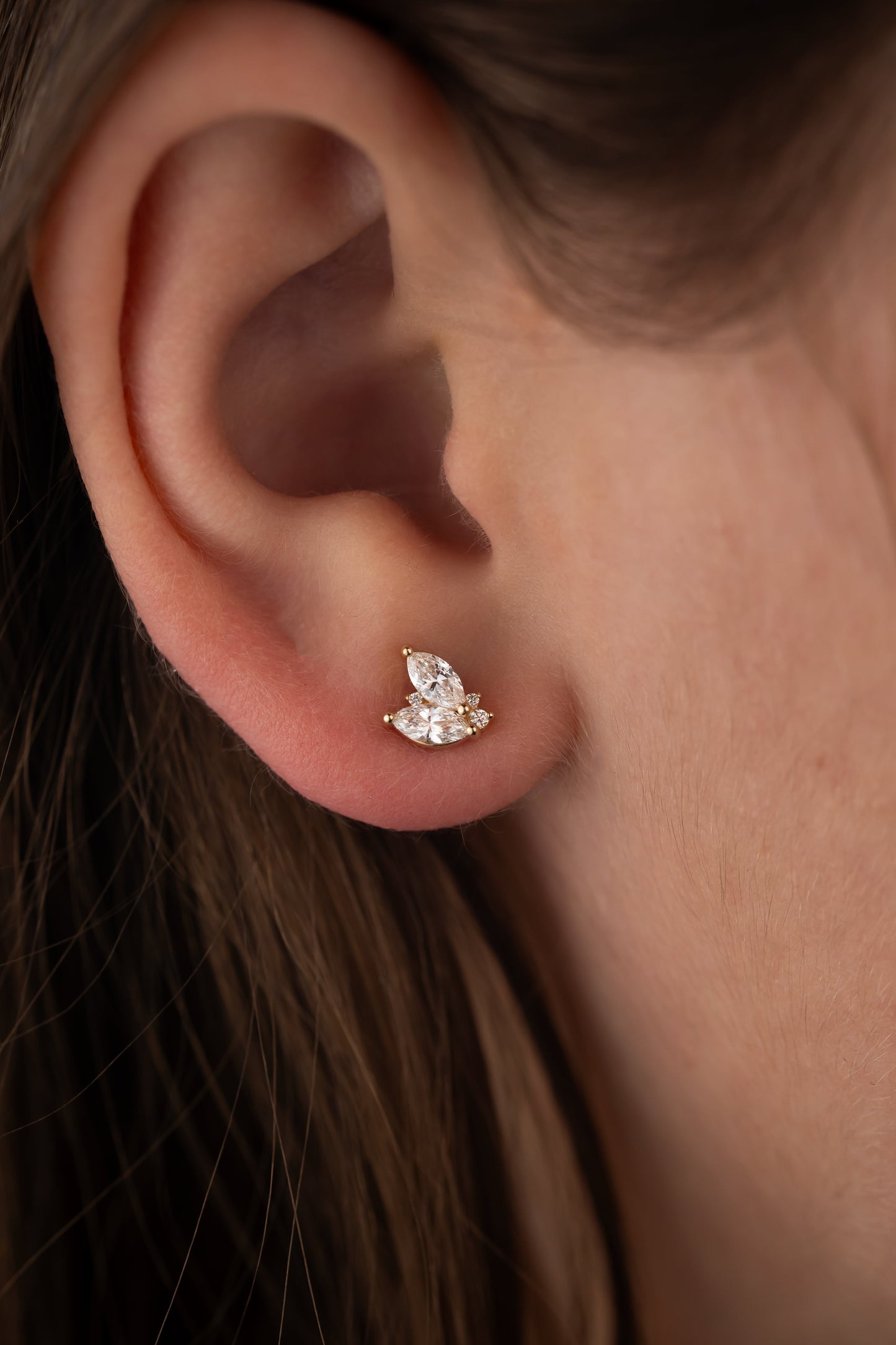 The Sprite Earrings | Diamond