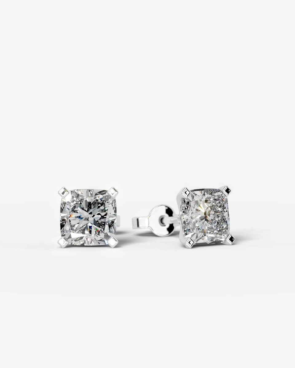 Dianna Lab Grown Cushion Diamond Wedding Ring - White Gold