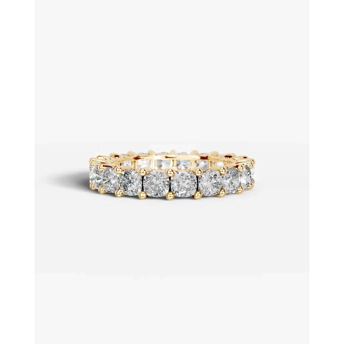 Dianna Lab Grown Cushion Diamond Wedding Ring - Yellow Gold