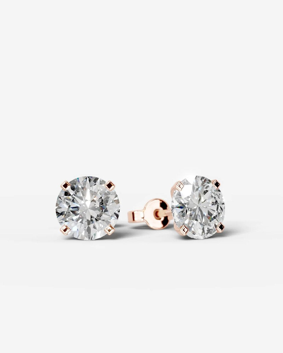 Eliana Lab Grown Round Diamond Wedding Ring - Rose Gold