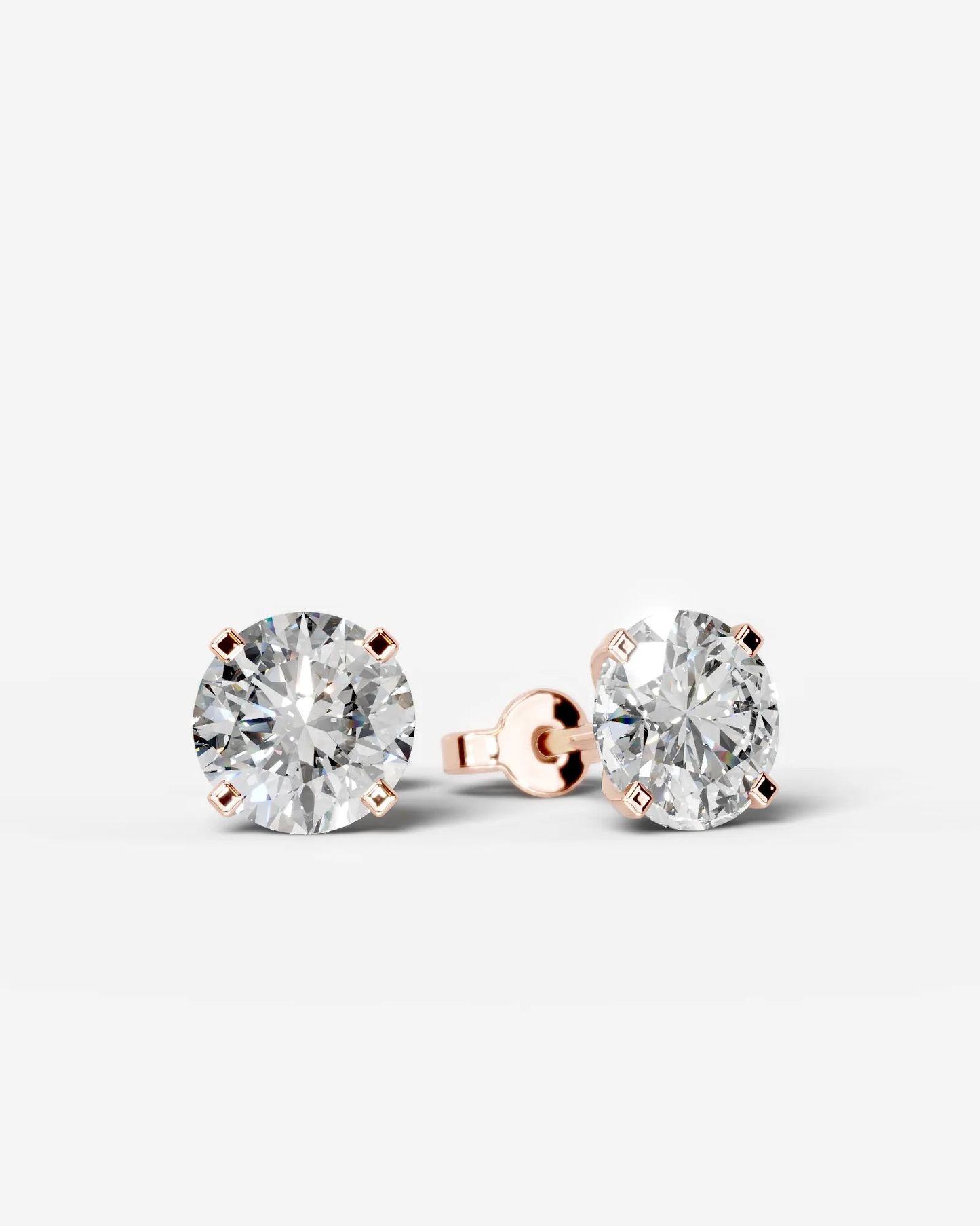 June Lab Grown Round Diamond Wedding Ring - Rose Gold - 18K - 3ct