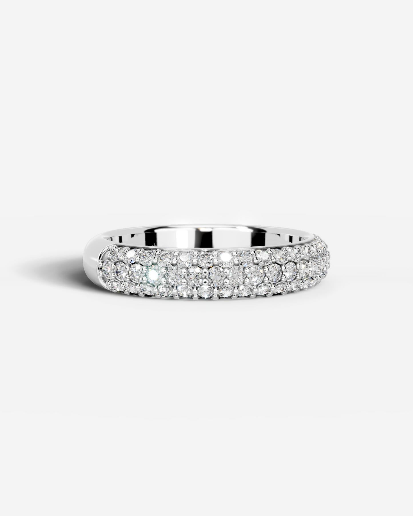Emma Lab Grown Round Diamond Wedding Ring - White Gold - 18K - 2ct