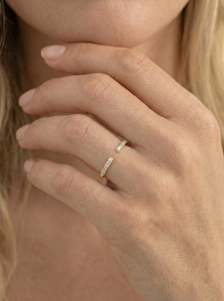 Himari Lab Grown Round Diamond Wedding Ring - Yellow Gold