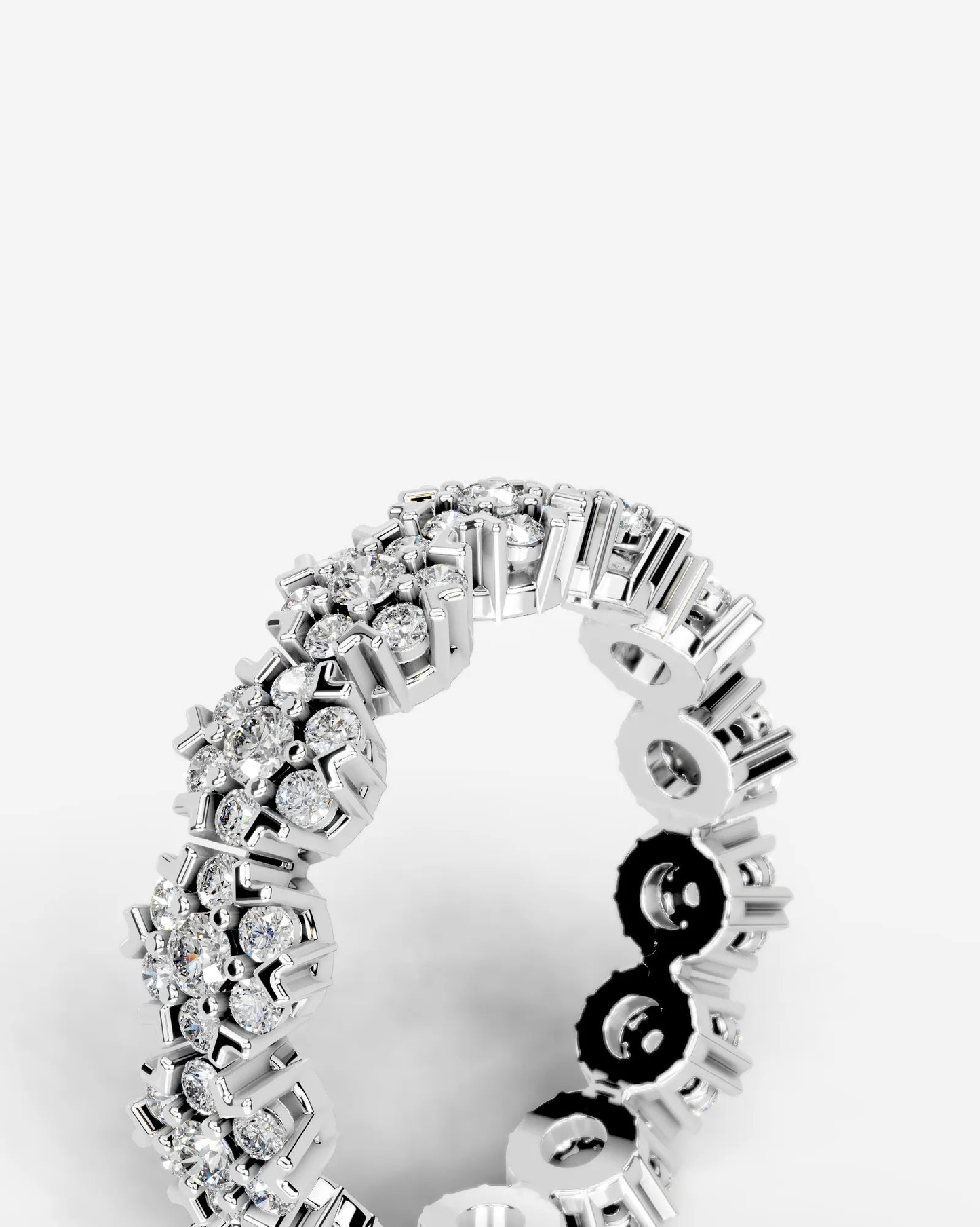 Holly Lab Grown Round Diamond Wedding Ring - White Gold - 18K - 3ct