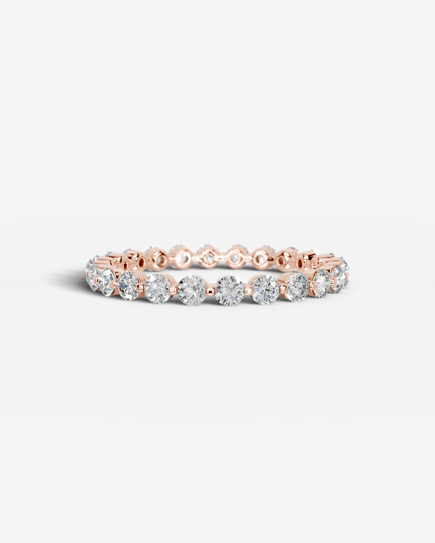 Josie Lab Grown Round Diamond Wedding Ring - Rose Gold - 18K - 3ct