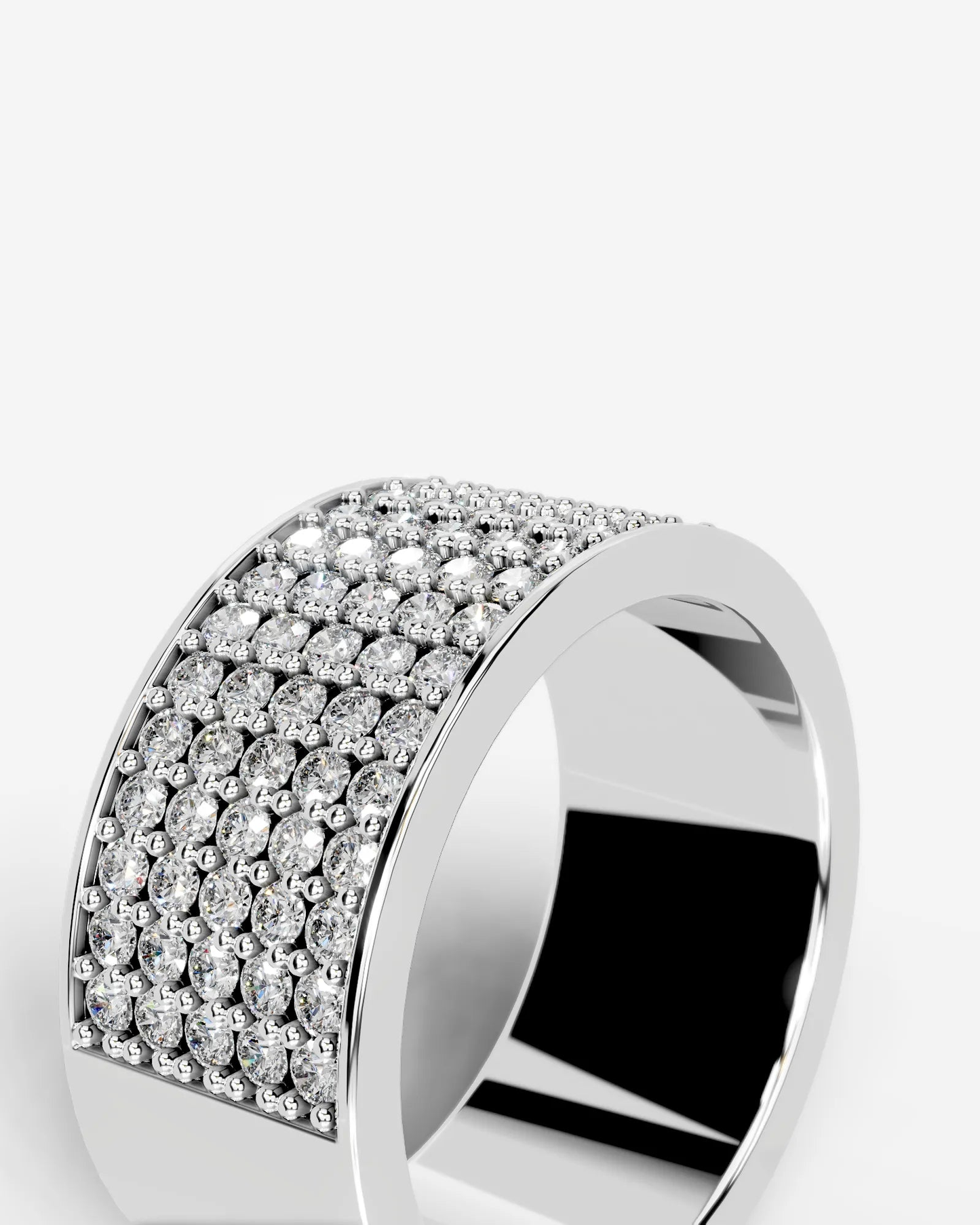 June Lab Grown Round Diamond Wedding Ring - White Gold - 18K - 2ct