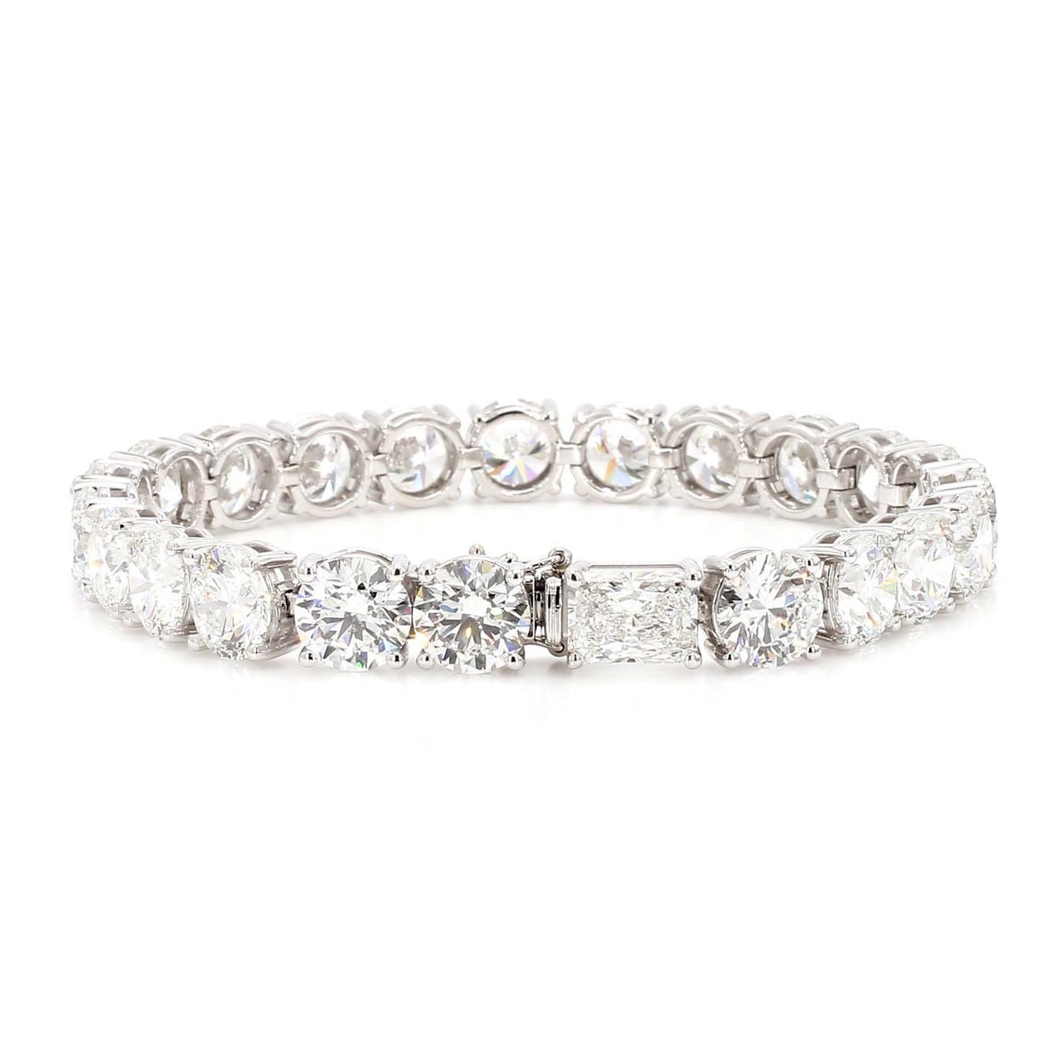 14K White Gold Tennis Bracelet