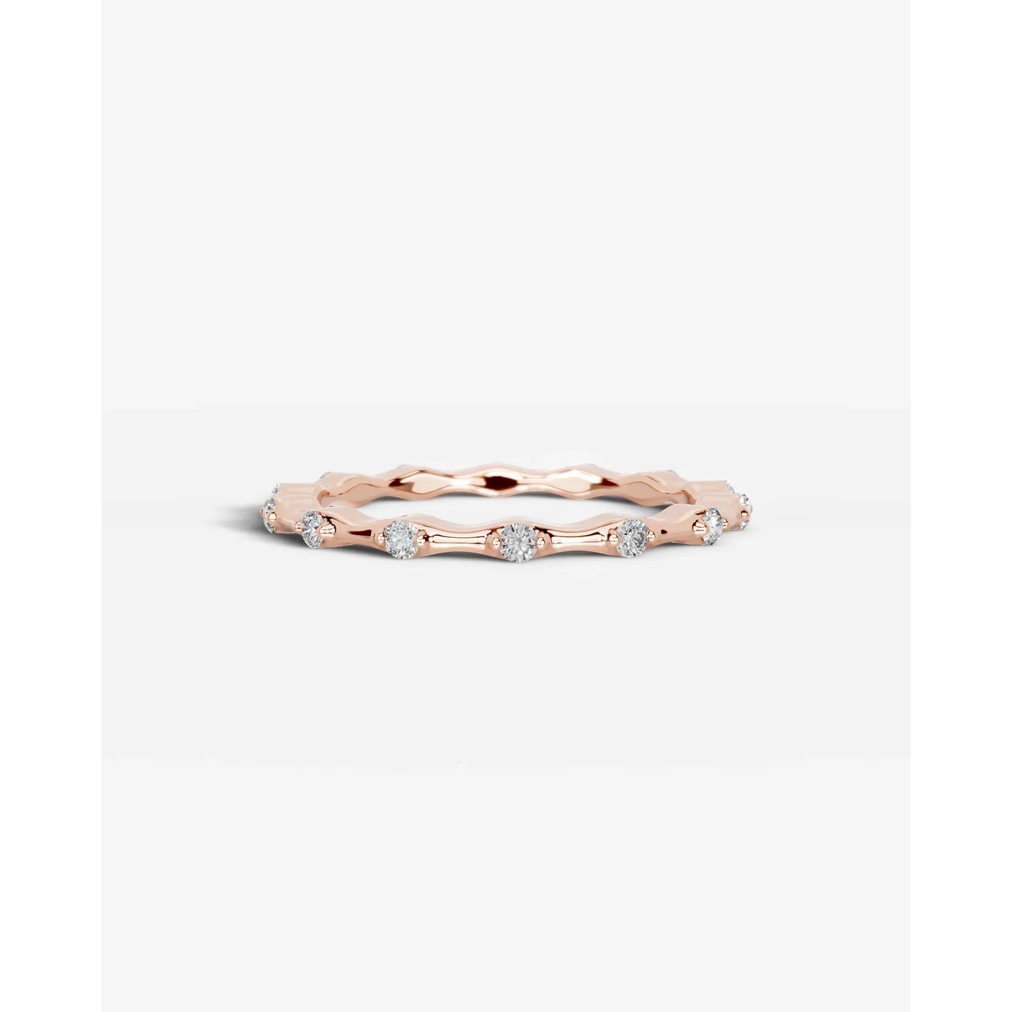 McKay Lab Grown Round Diamond Wedding Ring - Rose Gold - 18K - 3ct