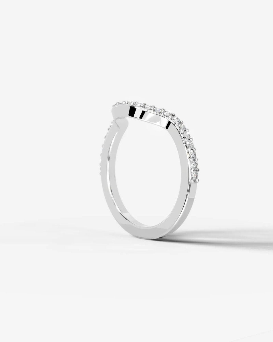 Nina Lab Grown Round Diamond Wedding Ring - Platinum