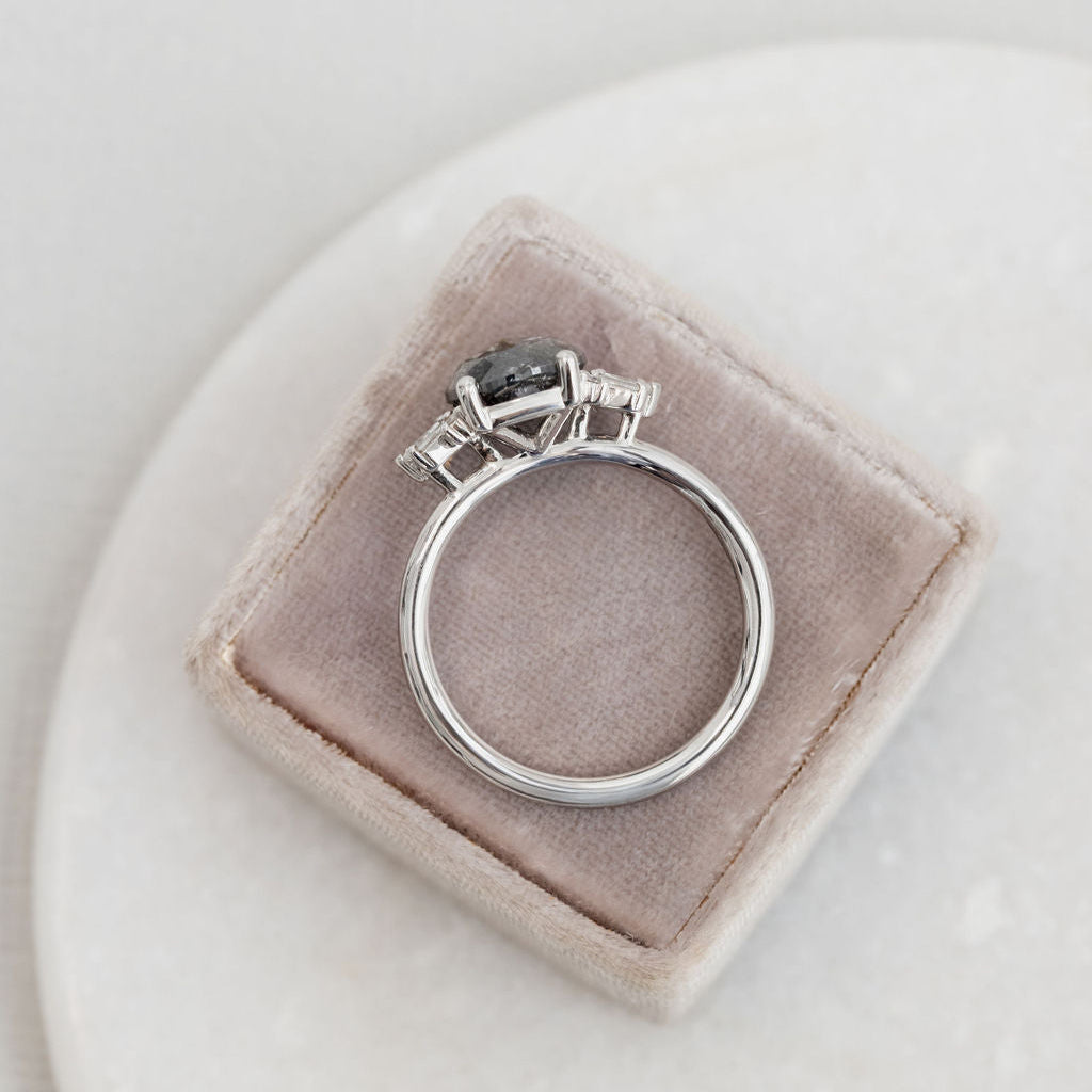The Aquila Cushion Galaxy Diamond Ring