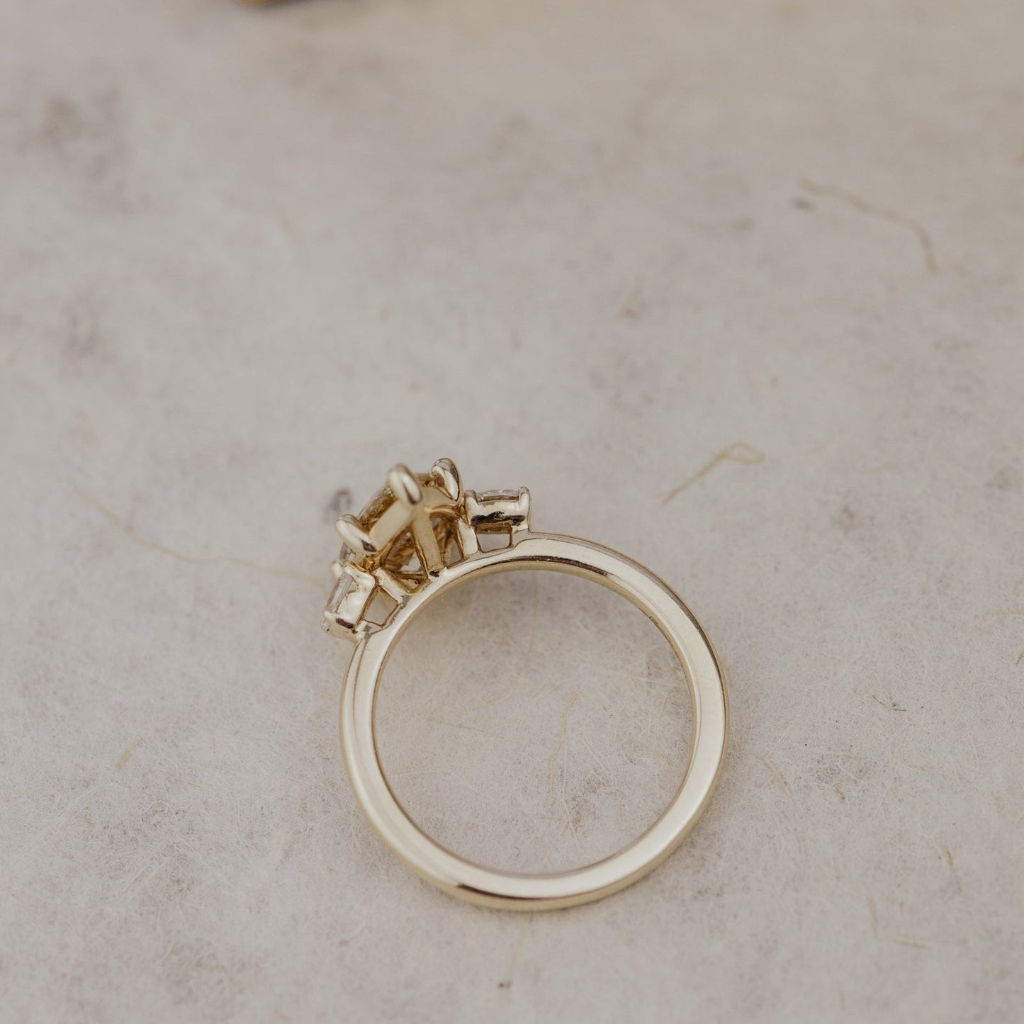The Ruth Champagne Pear Diamond Ring
