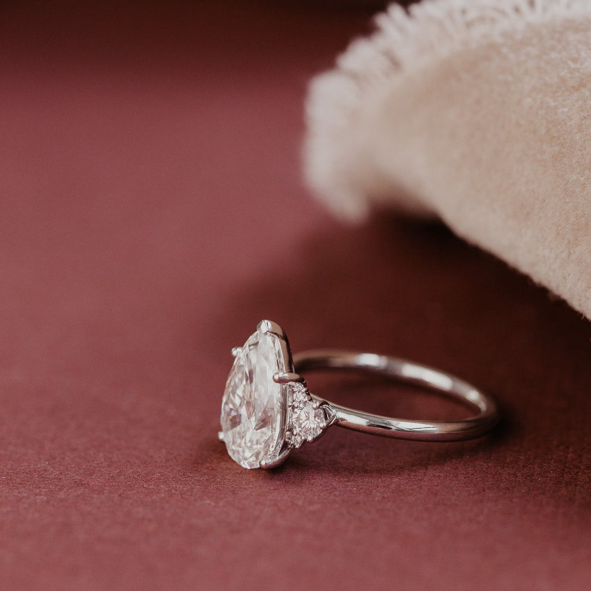 The Vivien Pear Lab Grown Diamond Ring