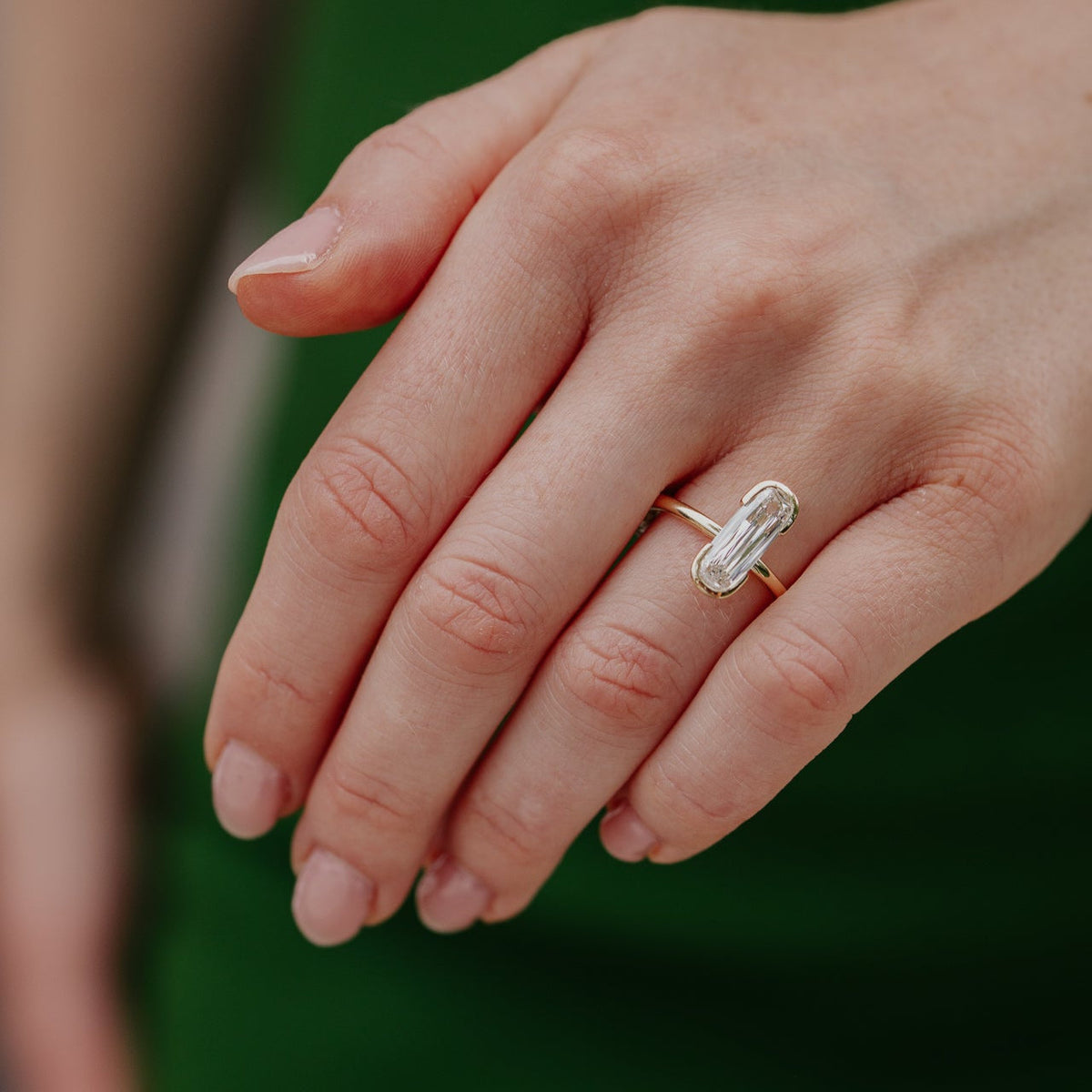 The Zadie Elongated Cushion Lab Grown Diamond Ring