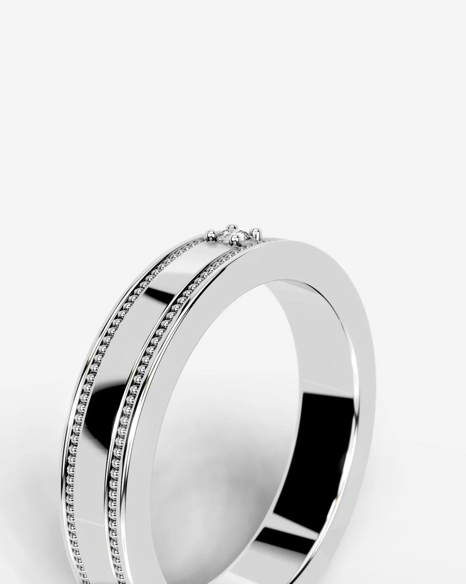 Sherry Lab Grown Round Diamond Wedding Ring - Platinum