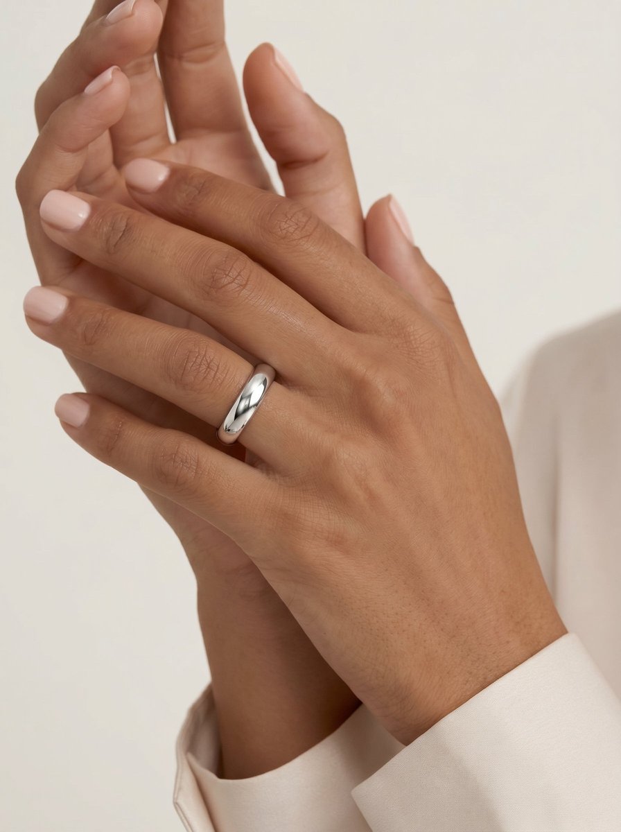 Tatiana Wedding Band Lab Grown Diamond Wedding Ring - White Gold