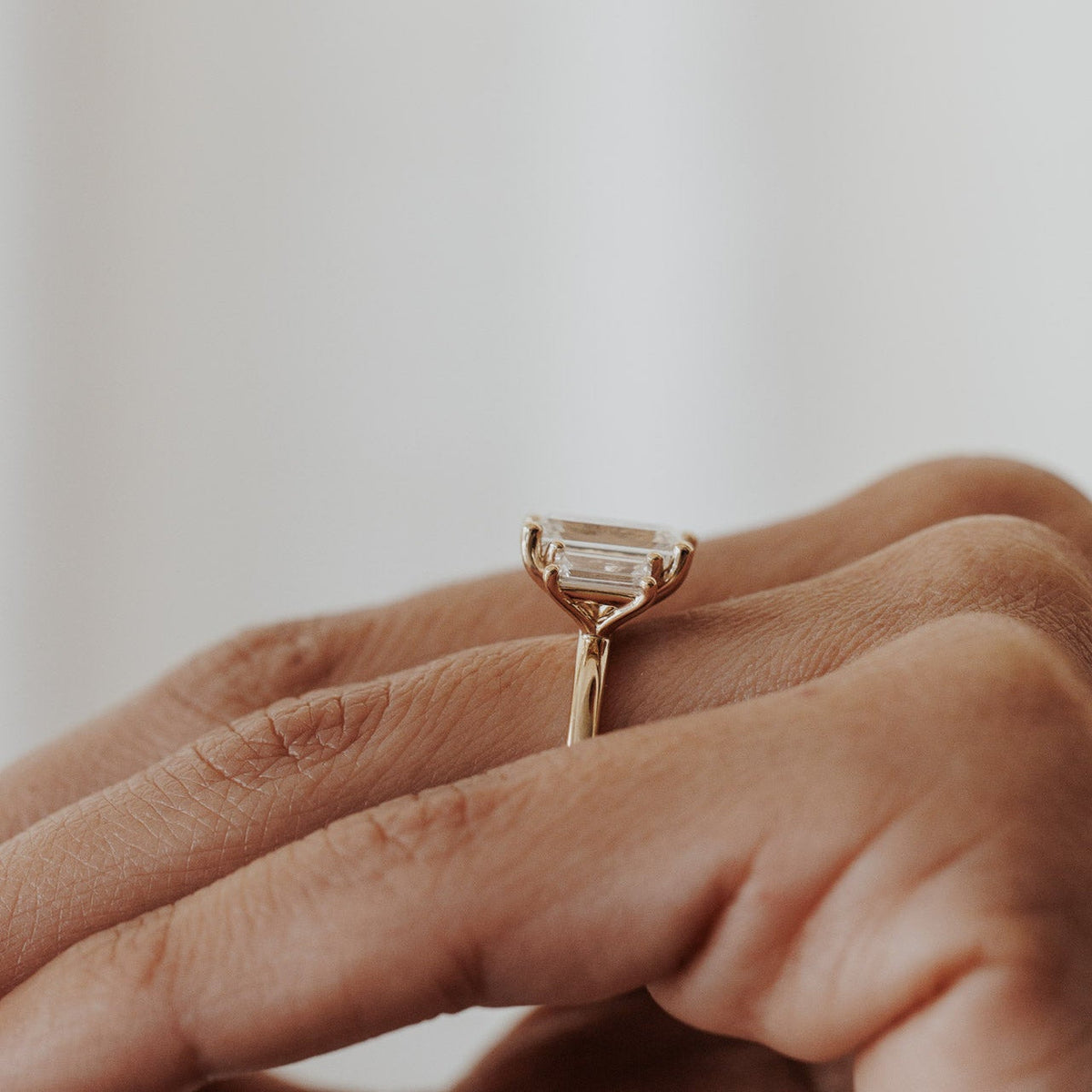 The Hannah Emerald Cut Ring
