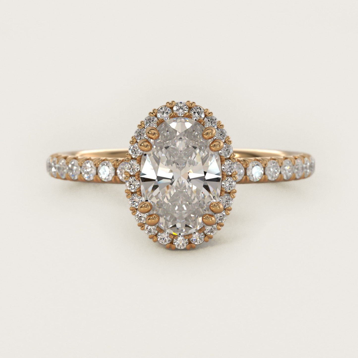 Blue Nile Studio Heiress Halo Diamond Engagement Ring in 18k Yellow Gold - Oval Center