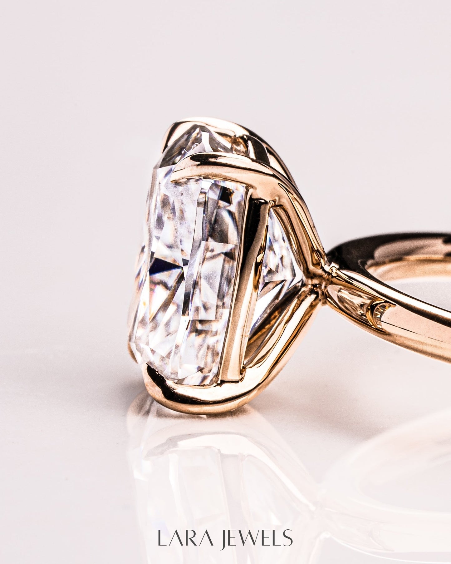 1.15 - 3.15 CT Cushion Lab Grown Diamond Solitaire Engagement Ring