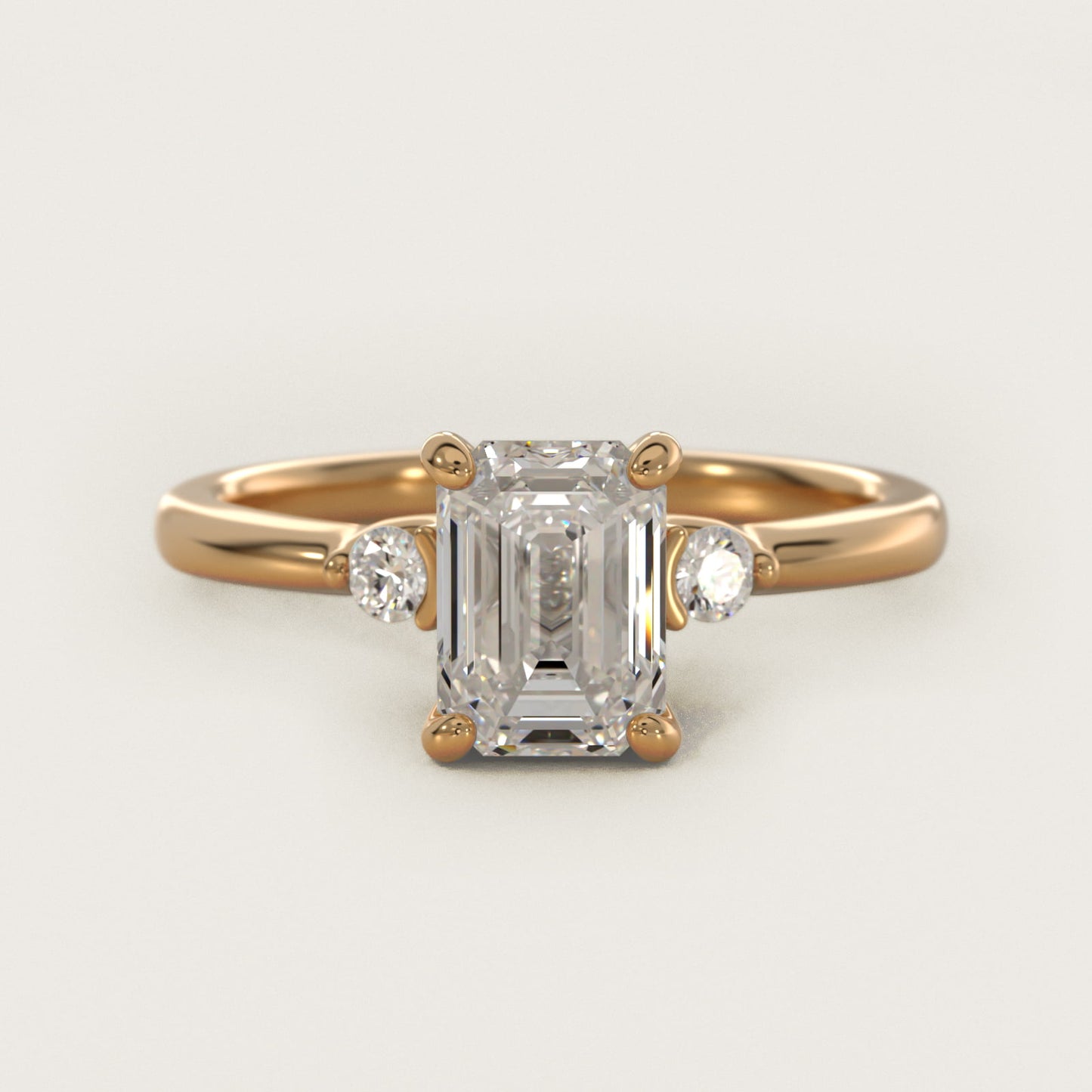 Dainty Diamond Engagement Ring in 18k Yellow Gold (1/10 ct. tw.) - Emerald Center
