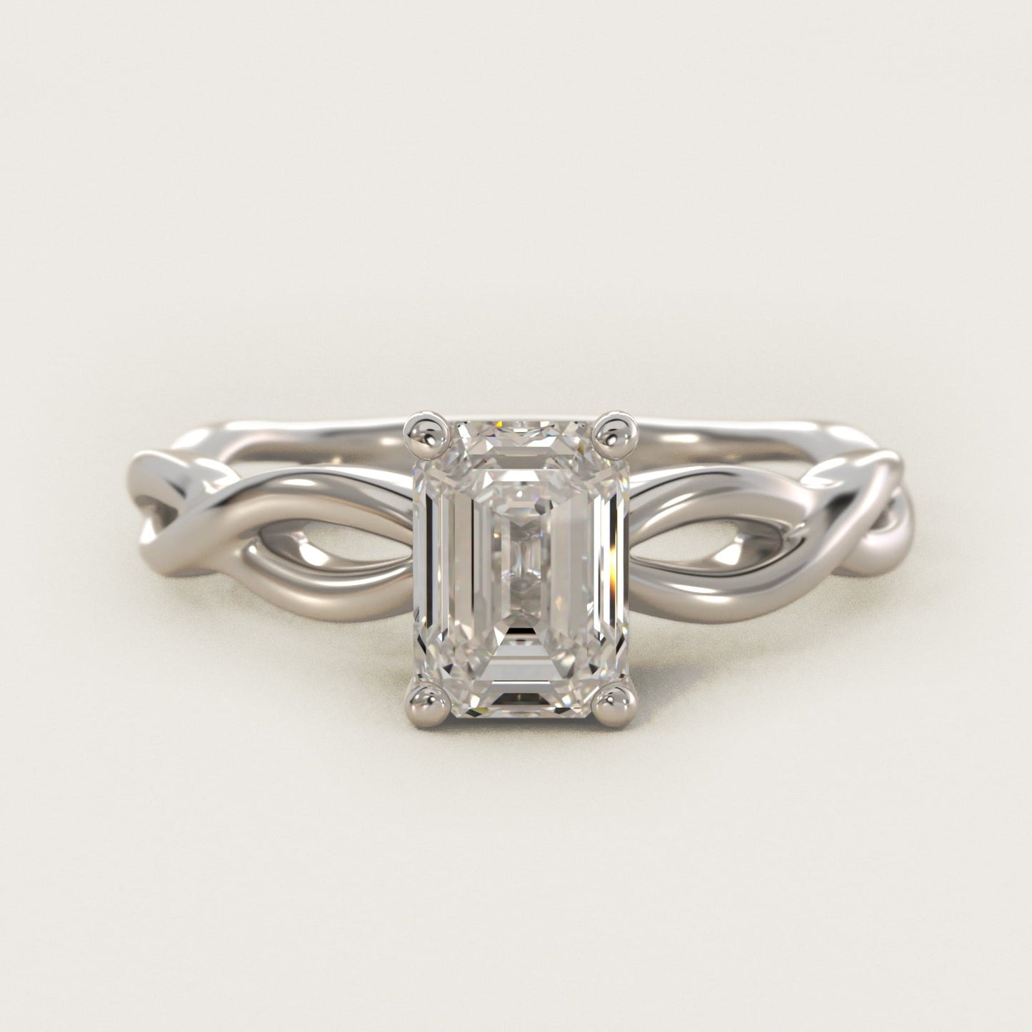 Infinity Solitaire Engagement Ring In Platinum By James Allen - Emerald Center
