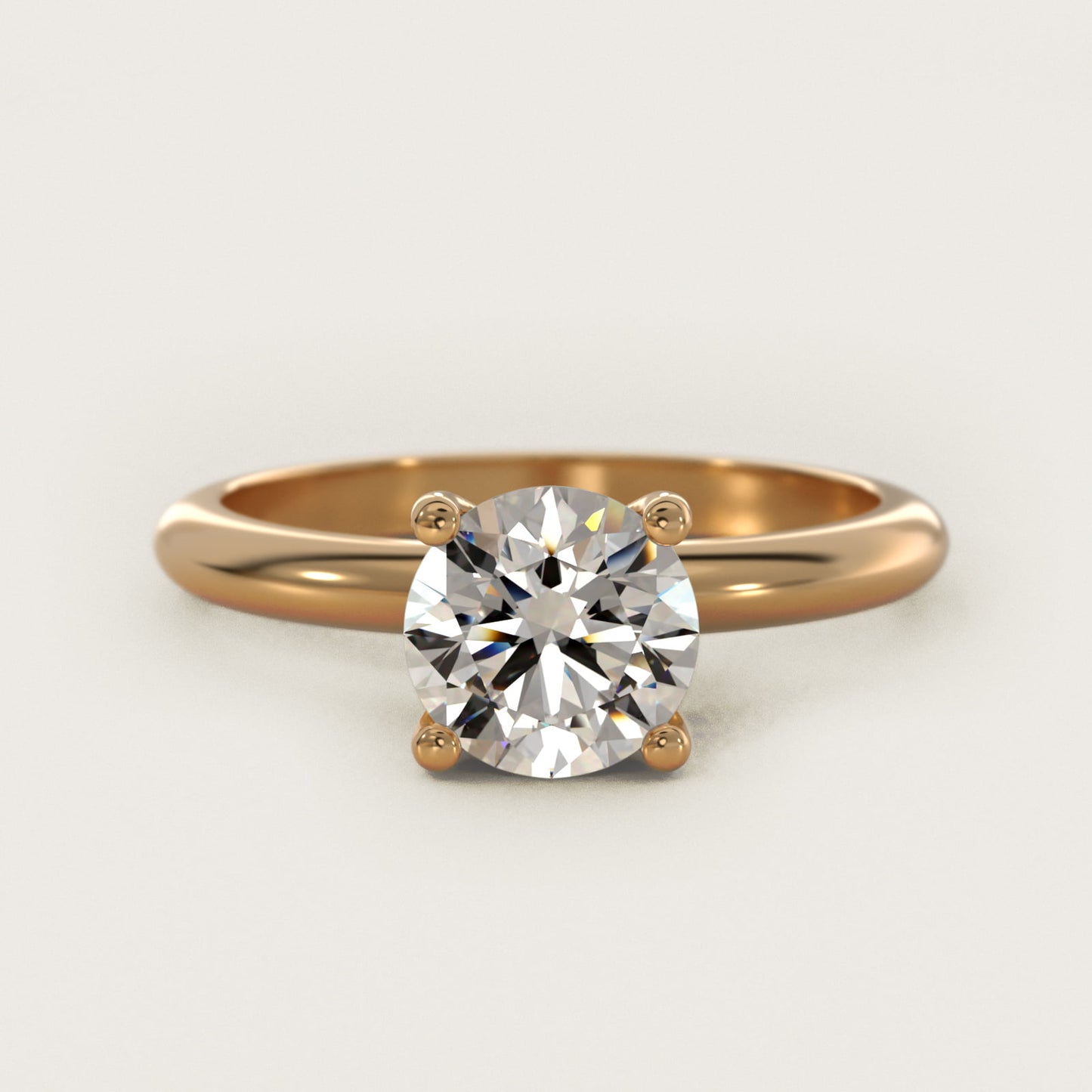 Solitaire Engagement Ring With PavŽ Basket In 18k Yellow Gold By James Allen - Round Center