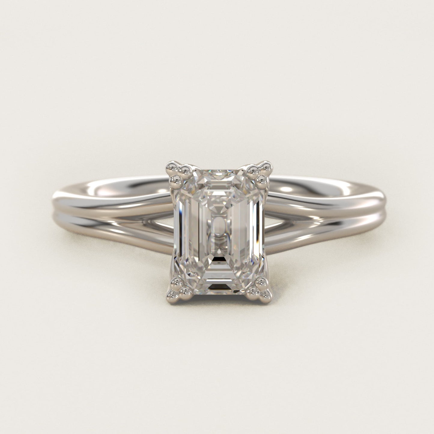 Woven Solitaire Engagement Ring In Platinum By James Allen - Emerald Center