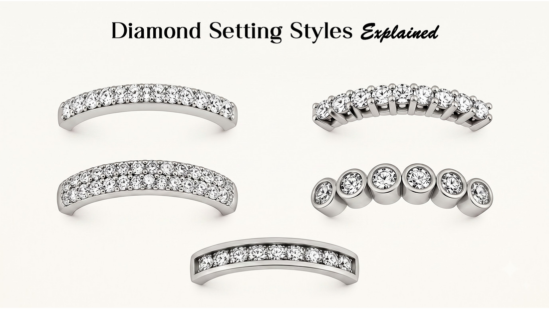 Diamond Setting Styles Explained: Prong, Pavé, Bezel, and Channel