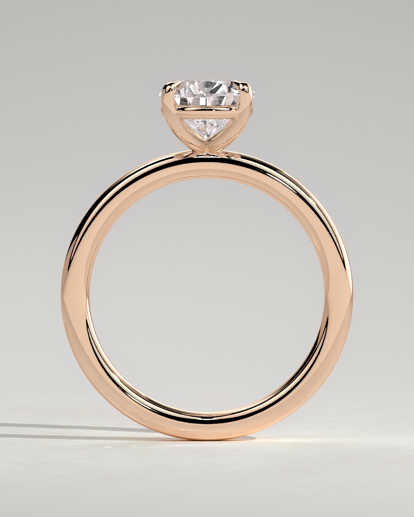 Amy - Pear Claw Solitaire Engagement Ring - Rose Gold - Rose Gold 2ct