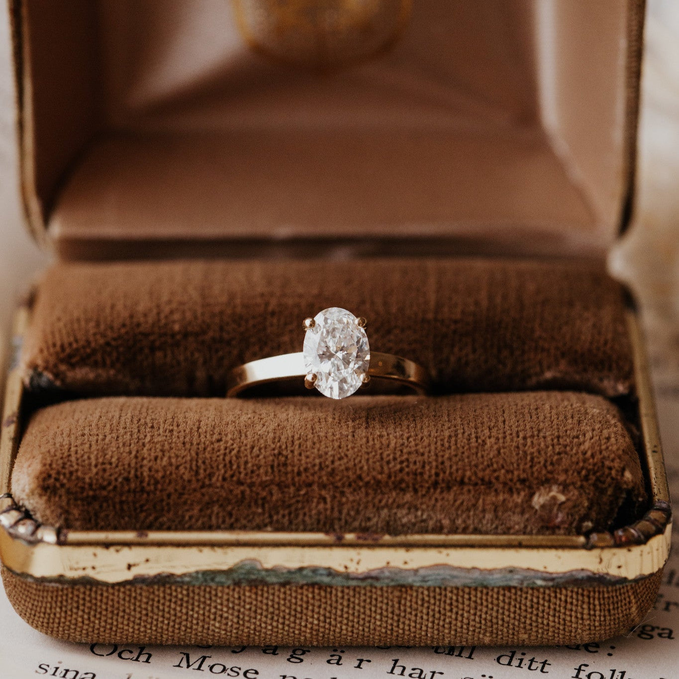The Octavia Oval Solitaire Ring