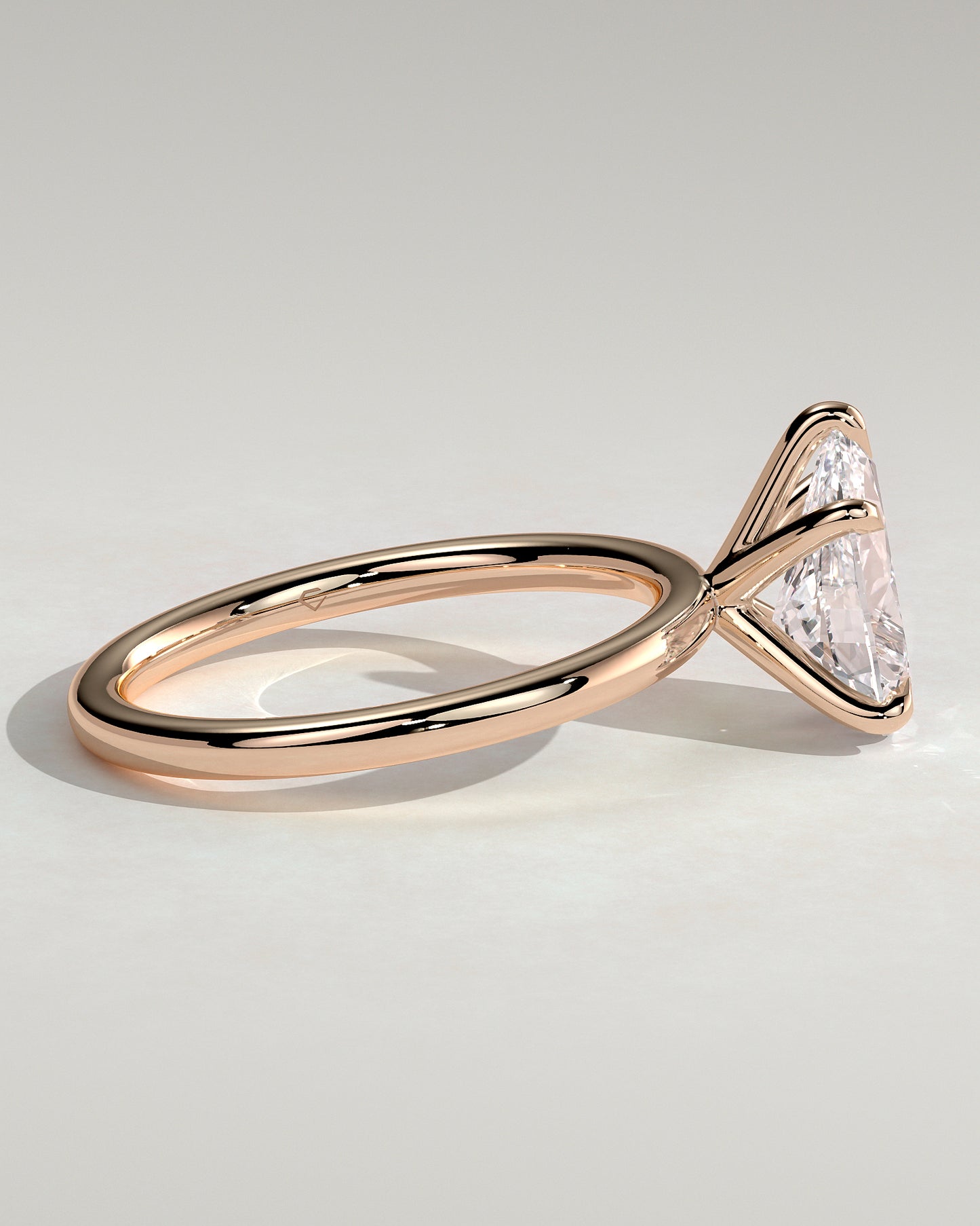 Alia - Pear Claw Solitaire Engagement Ring - Rose Gold - Rose Gold 2ct