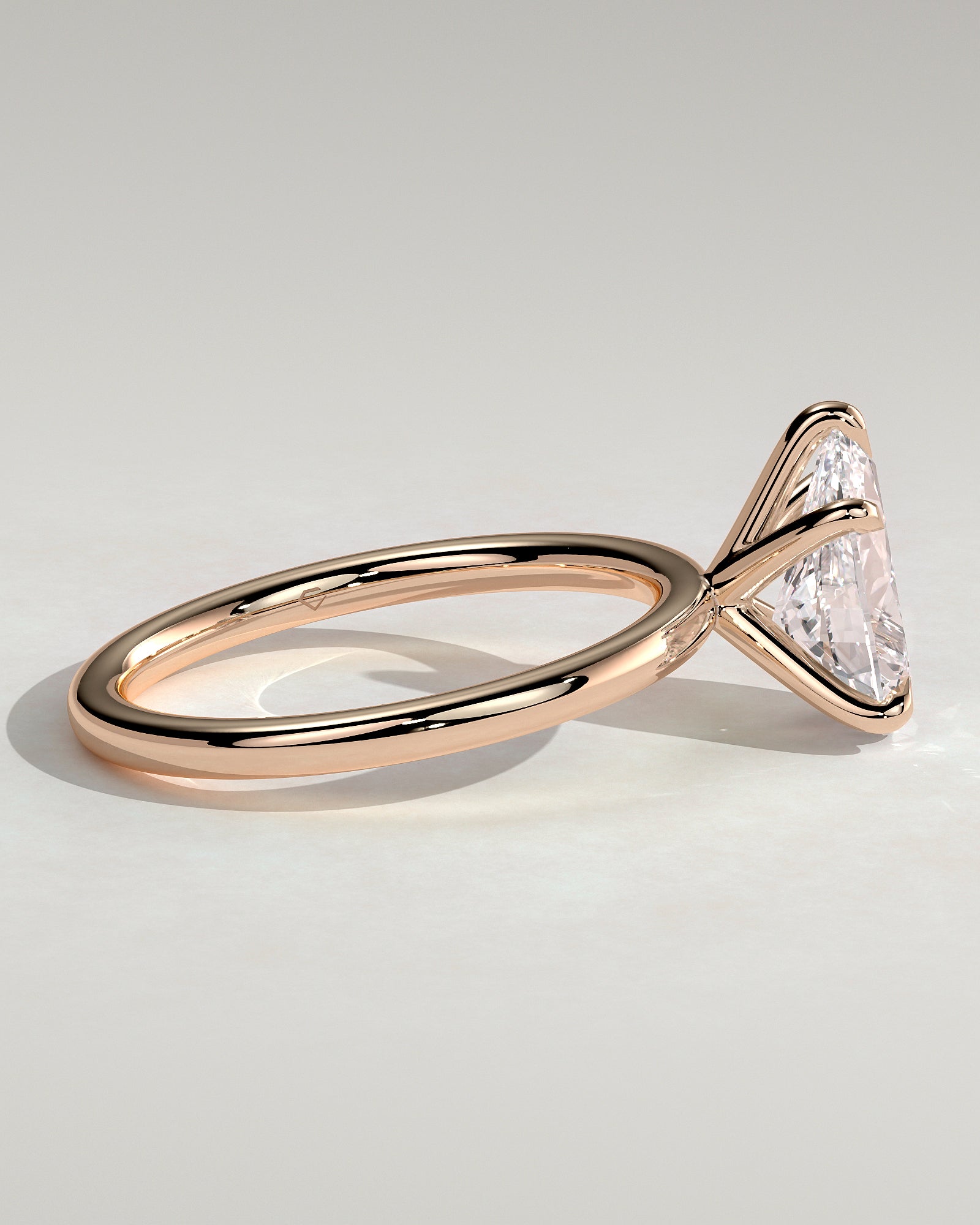 Alia - Pear Claw Solitaire Engagement Ring - Rose Gold - Rose Gold 2ct