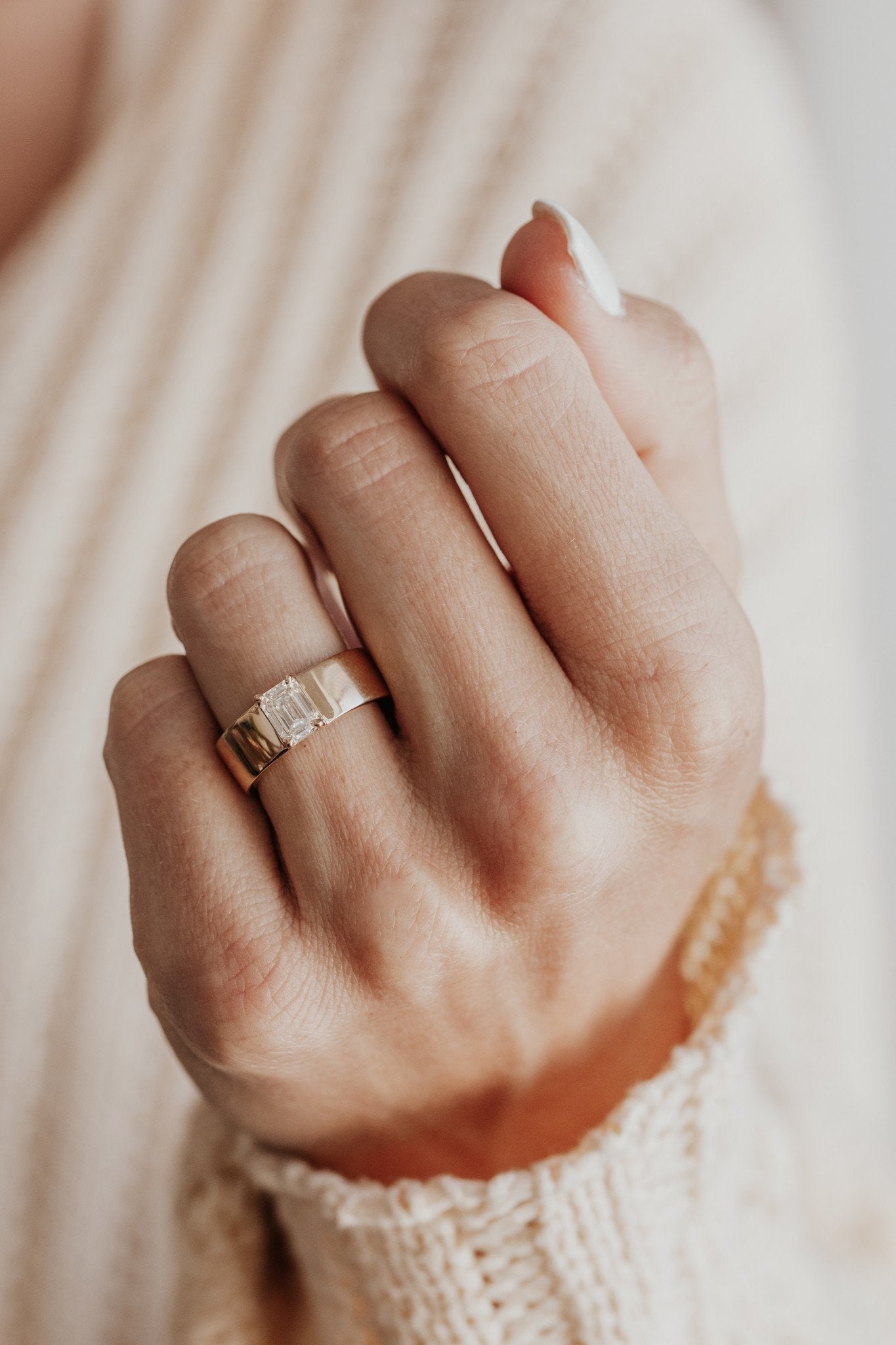 The Maya Emerald Cut Solitaire