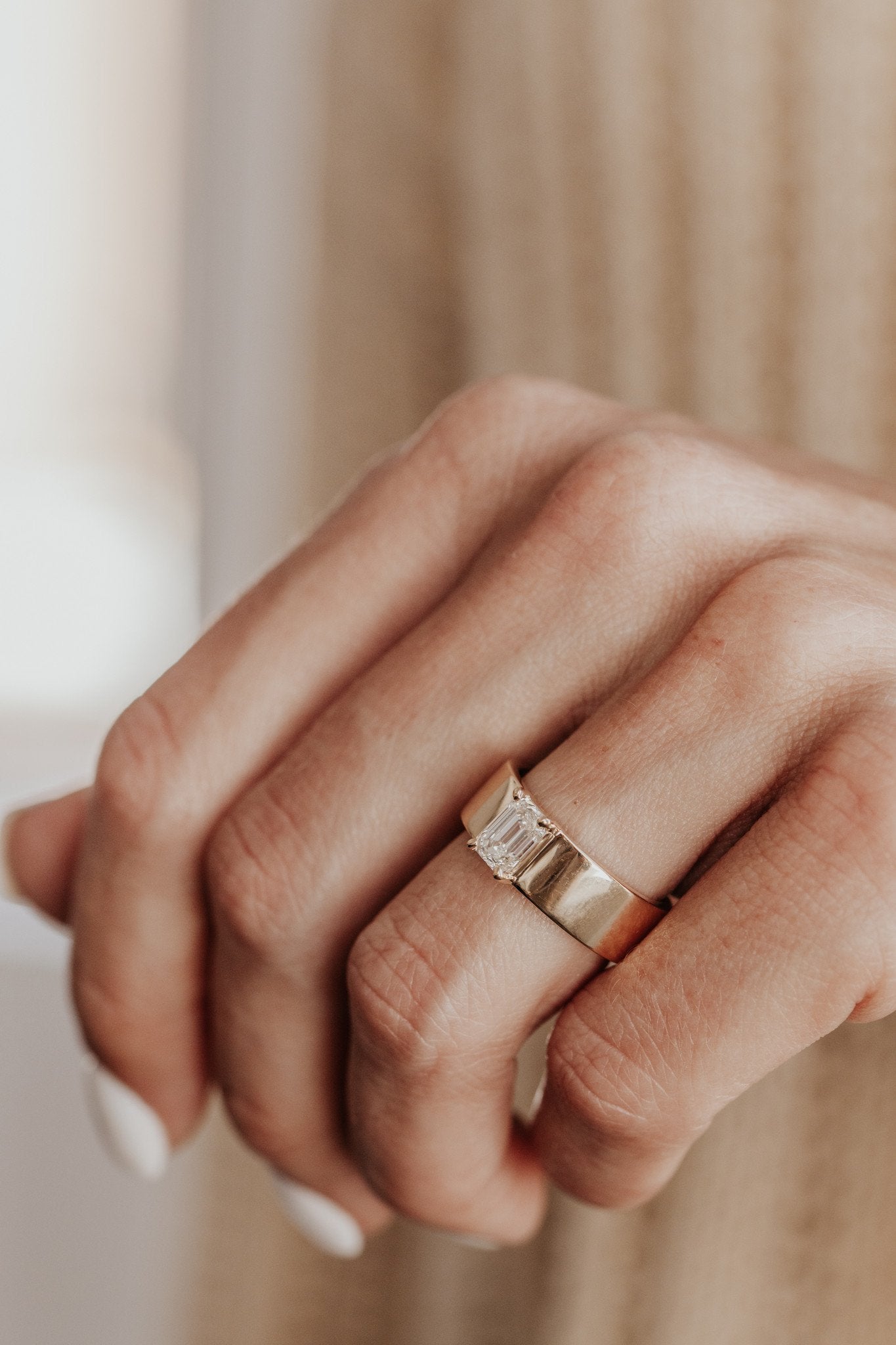 The Maya Emerald Cut Solitaire