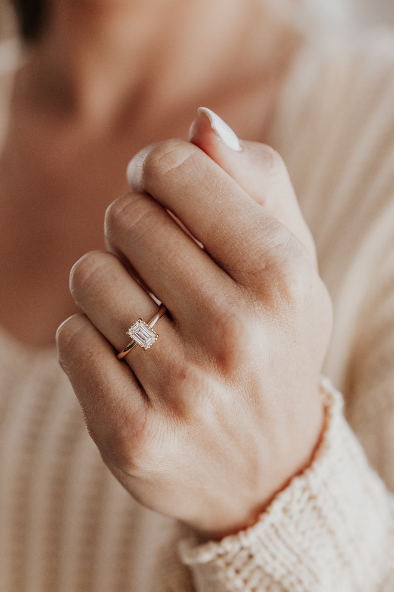 The Charlotte Emerald Cut Solitaire
