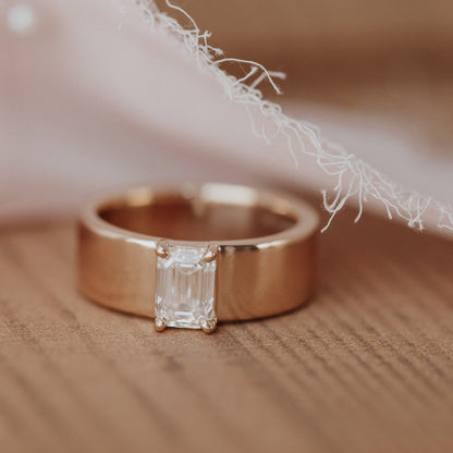 The Maya Emerald Cut Solitaire